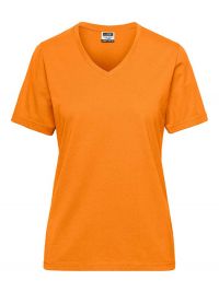 V-Shirt Damen Orange